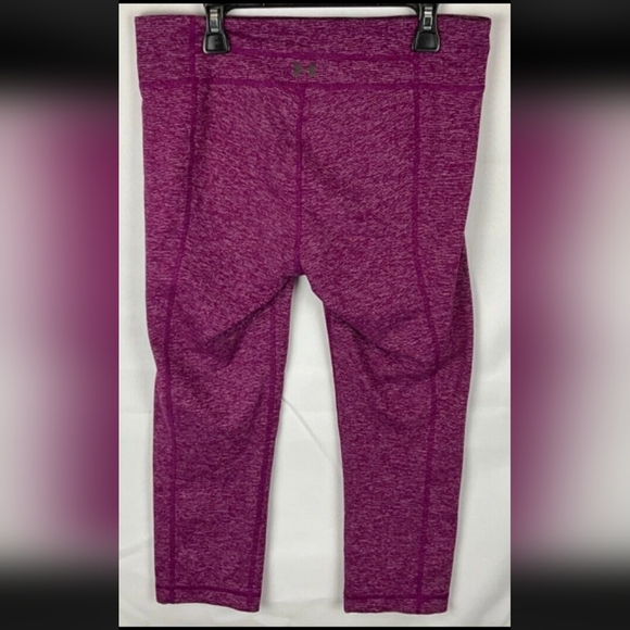 Under Armour Pants - Under Armour Workout Capri Leggings Pink Heather Women’s Size S Stretch